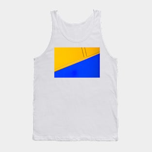 Abstract in blue and yellow Tank Top